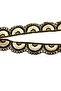 Indian Work Stripe Sequin Motif Black