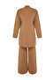 Camel Triko Kazak-Pantolon Alt-Üst Takım TCTAW24US00019 - 6