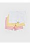 Baby Girl Boxer with Elastic Waist 3-Piece - 2