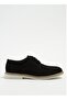 Black Men's Leather Casual Shoes Rıoja