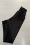 High Waist French Black Velvet Leggings - 5