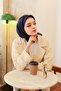 وشاح ميراي بلون سادة - أزرق داكن كريستالي - 2