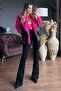 Black Non-Fading Black High Waist Flare Jeans - 3