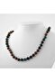 Indian Agate 8 Mm Knotted Natural Stone Necklace - 2
