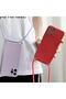 Compatible with Oppo A36 Silicone Case with Drawstring Neck Strap Velvet Inner Surface Epiphany Case Green - 3