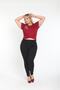 Black Colorfast Skinny Leg High Waist Flexible Trousers