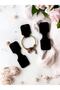 Rubber Hair Tie Card Set, 25 Pieces, Jewelry - Necklace - Bracelet Card - Label (Black) - t479 - 3