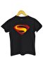 Children's Short Sleeve Knitted T-Shirt Superman Digital Printed
