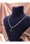Jewelry Thick Paperclip Chain Single Star Necklace Silver Color - 3
