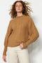 Camel Soft Textured Hair Braided Sweater TWOAW21KZ0109 - 4