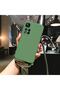 Compatible with Oppo A76 Silicone Case with Drawstring Neck Strap Velvet Inner Surface Epiphany Case Green
