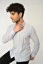 Striped Linen Men's Shirt - 4