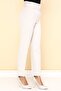 Large Size High Waist Skinny Leg Trousers with Balca Belt Gift - Ecru