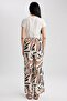 Palazzo Printed Linen Blended Trousers Z6857az23sm - 6