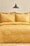 Uniq 100% Cotton Double Satin Duvet Cover Set Mustard