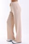 Pocket Detailed Wide Leg/Relaxed Cut High Waist Sweater Knitted Trousers - 6