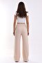 Pocket Detailed Wide Leg/Relaxed Cut High Waist Sweater Knitted Trousers - 7