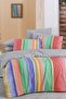 Moretti Multicolour Double 100% Cotton Fancy Poplin Duvet Cover Set - 3