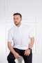 Interview Polo Neck 100% Cotton Textured White T-shirt - 3