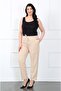 Women's Mink Imported Dumbbell Elastic Waist Large Size Trousers