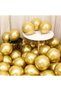 Chrome Balloon Birthday and Party Supplies 12 Inch Mirror Baloons Gold Color Gold 14 Pieces - 3