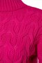 Fuchsia Cropped Mock Neck Knit Sweater TWOAW22KZ1634 - 8