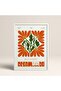 White Wooden Framed Painting Framed Poster Artistic Modern Wall Decor (Flower210-White-30X40)