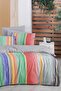 Moretti Multicolour Double 100% Cotton Fancy Poplin Duvet Cover Set - 4