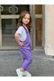 Girl's Embroidery Detailed Gabardine Salopet - 5