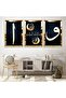 طقم طاولة Ef Vav Religious Triple MDF بإطار زجاجي شفاف ذهبي - 2