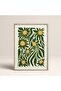 Natural Wood Framed Painting Framed Poster Artistic Modern Wall Decor (Flower205-Wood-50X70)