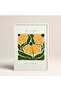 White Wooden Framed Painting Framed Poster Artistic Modern Wall Decor (Flower211-White-50X70)