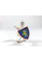 Original Custom MOC Accessory Minifigure Castle Medieval Lion Embroidered Shield 1 piece to send - 2
