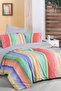 Moretti Multicolour Double 100% Cotton Fancy Poplin Duvet Cover Set