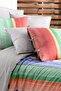 Moretti Multicolour Double 100% Cotton Fancy Poplin Duvet Cover Set - 5