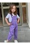 Girl's Embroidery Detailed Gabardine Salopet - 2