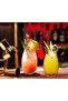 Cambu Pineapple 2 Pieces 420 Ml Cocktail Glass Soft Drink Glass Set, Glass 2 Pieces Glass Straw Transparent Gift - 6