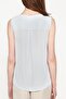 Women's Blue V-Neck Sleeveless Ruffle Detailed Blouse 7YAK36158IW - 4
