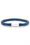 Men's Blue Rope White Magnet Clip Bracelet Bt589 - 2