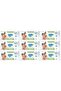 Wet Towel Handkerchief Isotonic Fresh Cleaning Set of 9 60 Sheets with Plastic Lid