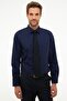 Lacivert Slim Fit Basic Gömlek