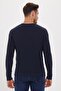 Men's Fergie O Neck Sweater Navy Blue 201 LCM241078 - 4