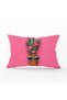 Fuchsia Background Pineapple Patterned Modern Rectangular Pillow Throw Pillow Case 45X65 cm