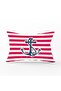 Striped Sailor Patterned Digital Printed Decorative Rectangular Pillowcase
