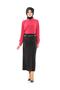 Women's Black Pencil Skirt 90 cm 770
