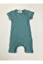 Baby Girl Turquoise Short Sleeve Jumpsuit