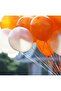 25 Pieces Metallic Pearlescent Orange-Silver Helium Flying Balloon 12INCH - 2