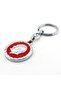 Mustafa Kemal Atatürk Portrait Metal Keychain Red Kc814 - 2