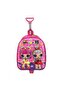 Happy Young Girl Nursery School Bag Pink with Squeegee