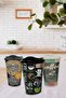 Coffee Container Cup with Lid (3 Pieces) - 2